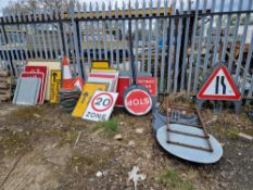 Quantity of Various Road Signs and Cones Please read the following important notes:- ***Overseas