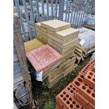 Four Pallets of Tactile Paving Blocks, Approx. 450x450x50mm Please read the following important