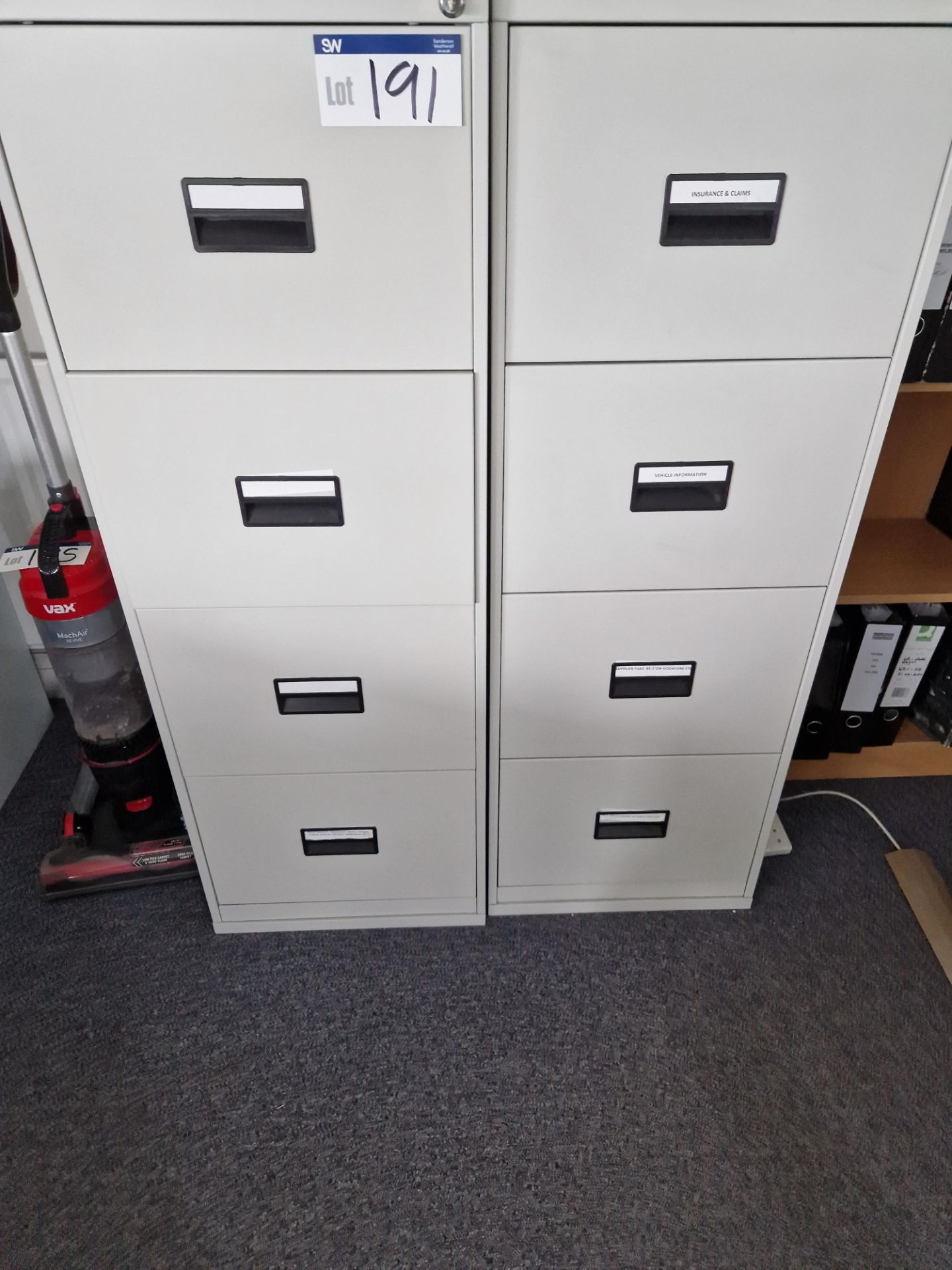 Two 4 Drawer Metal Filing Cabinets Please read the following important notes:- ***Overseas