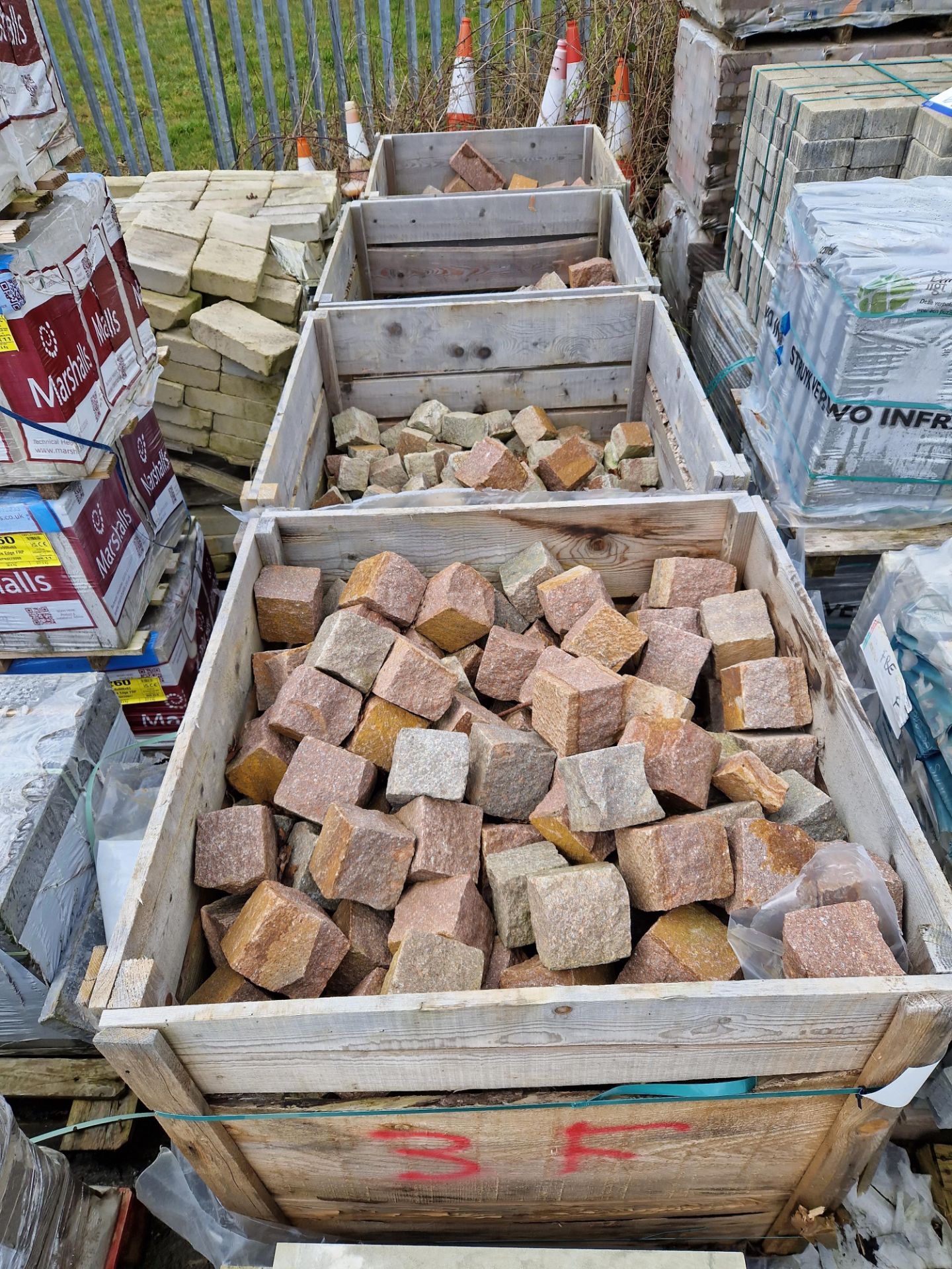 Four Pallets of Rough Cut Blocks, Various Sizes Please read the following important notes:- ***
