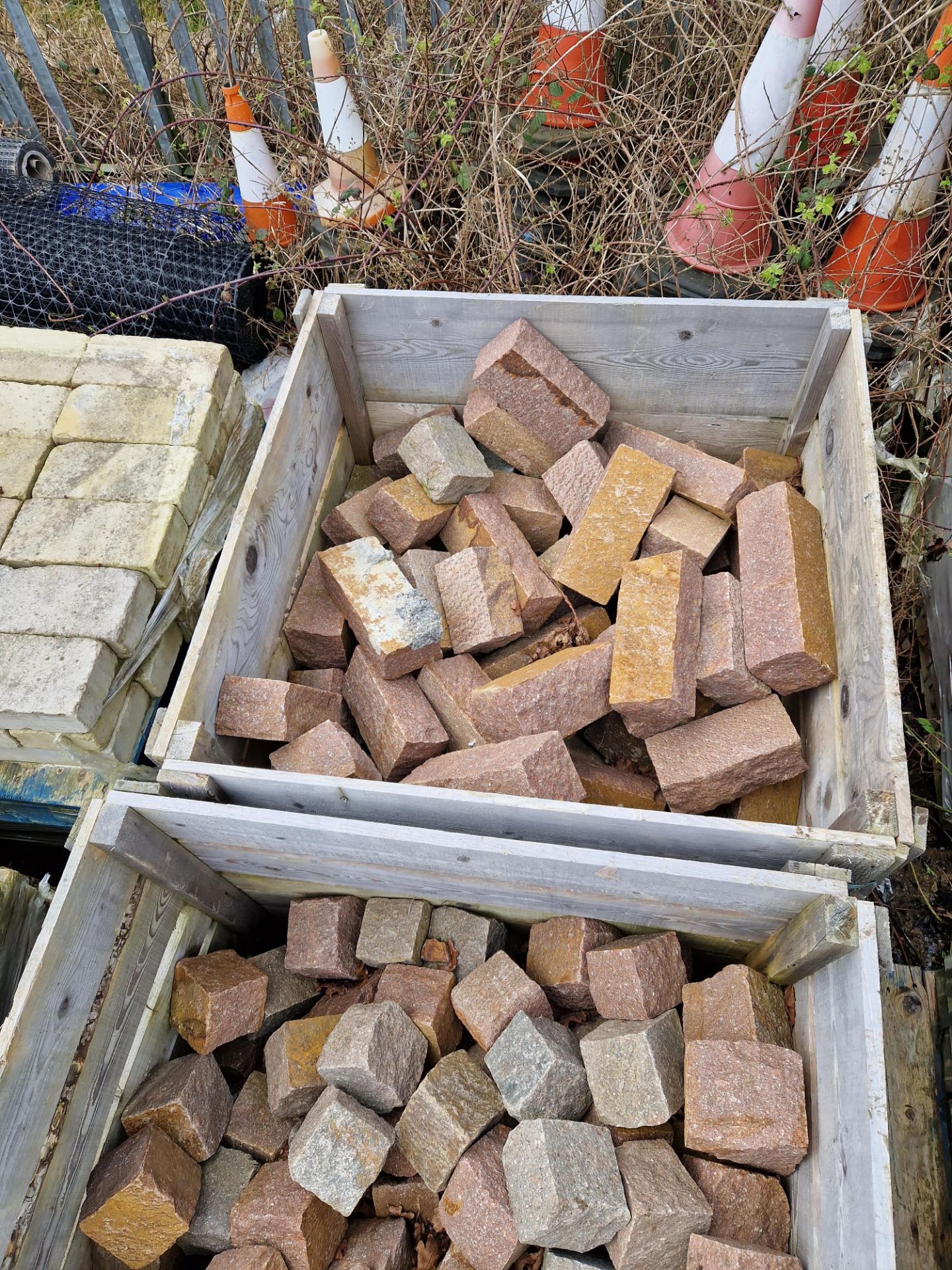 Four Pallets of Rough Cut Blocks, Various Sizes Please read the following important notes:- *** - Image 4 of 4