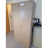 Double Door Metal Cabinet Including Stationary Contents Please read the following important