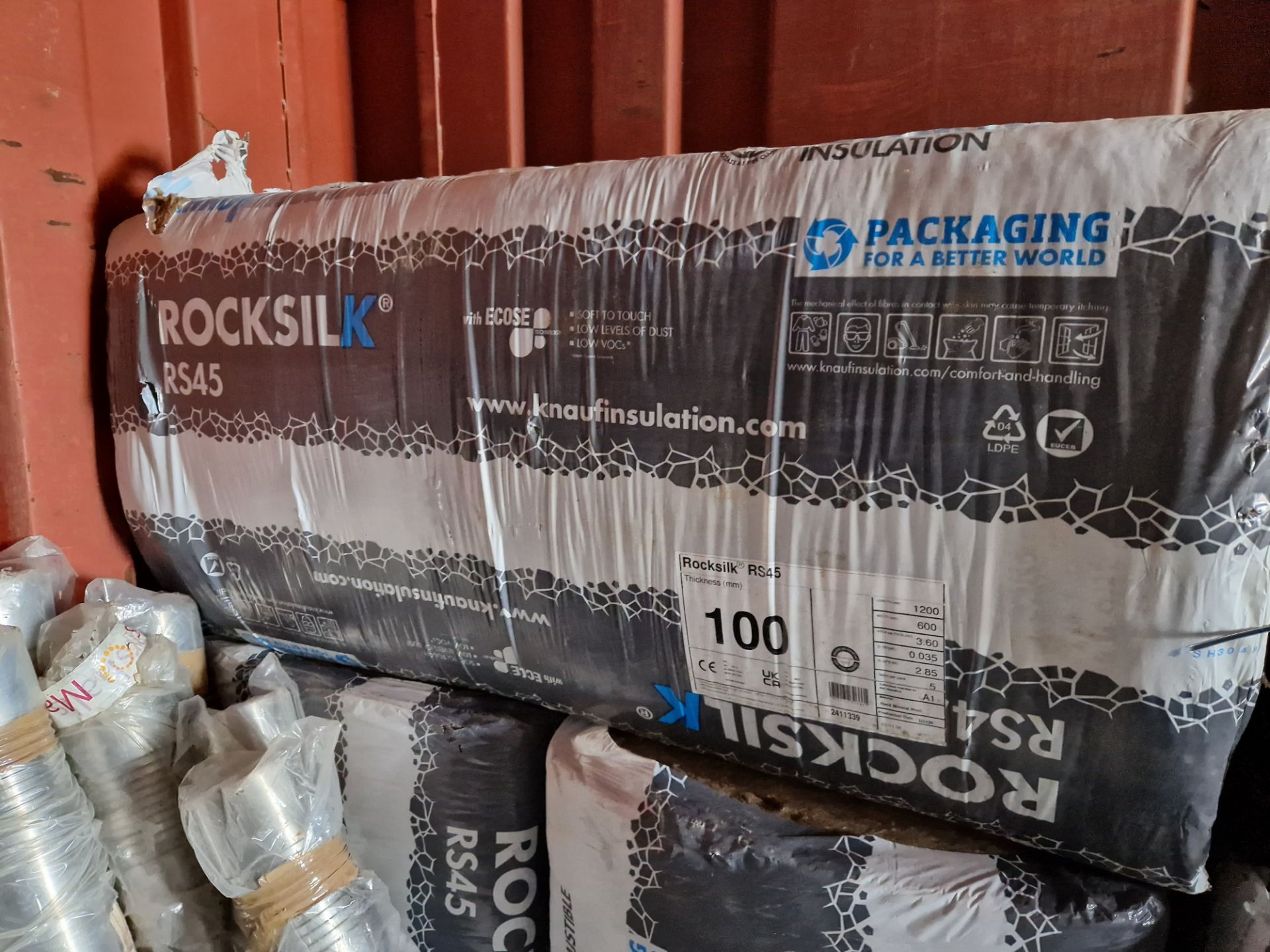 Six Packs of Knauf Insulation RS45 Rock Wool Please read the following important notes:- ***Overseas - Bild 2 aus 2