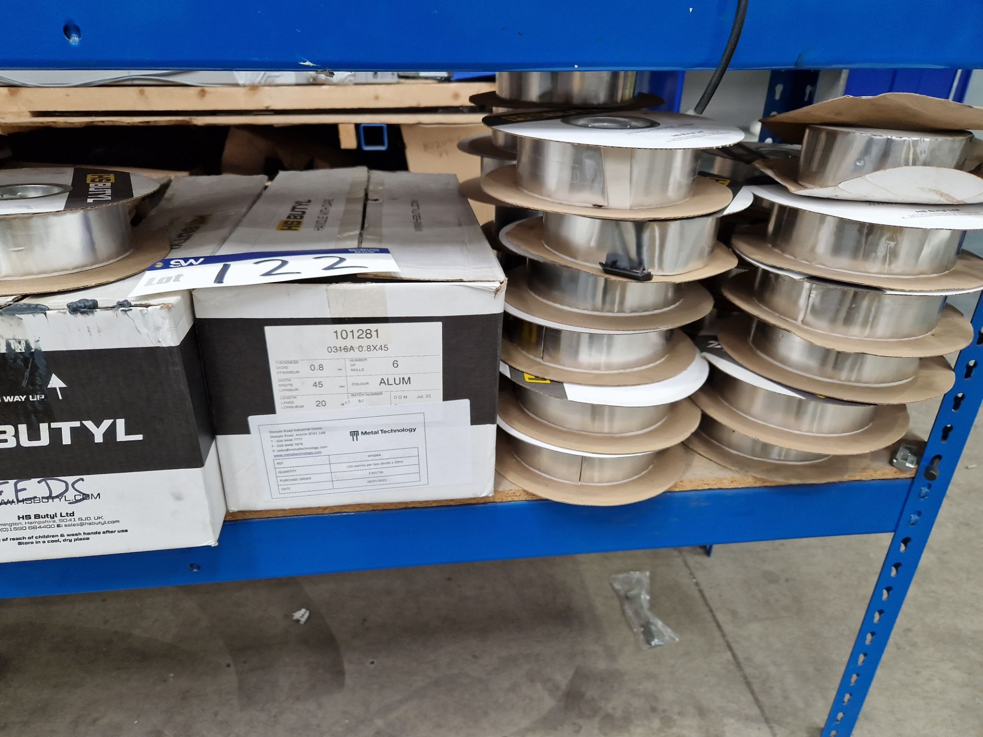 Quantity of HS Butyl Silver Tape, as set out on one shelf of racking Please read the following - Image 2 of 3