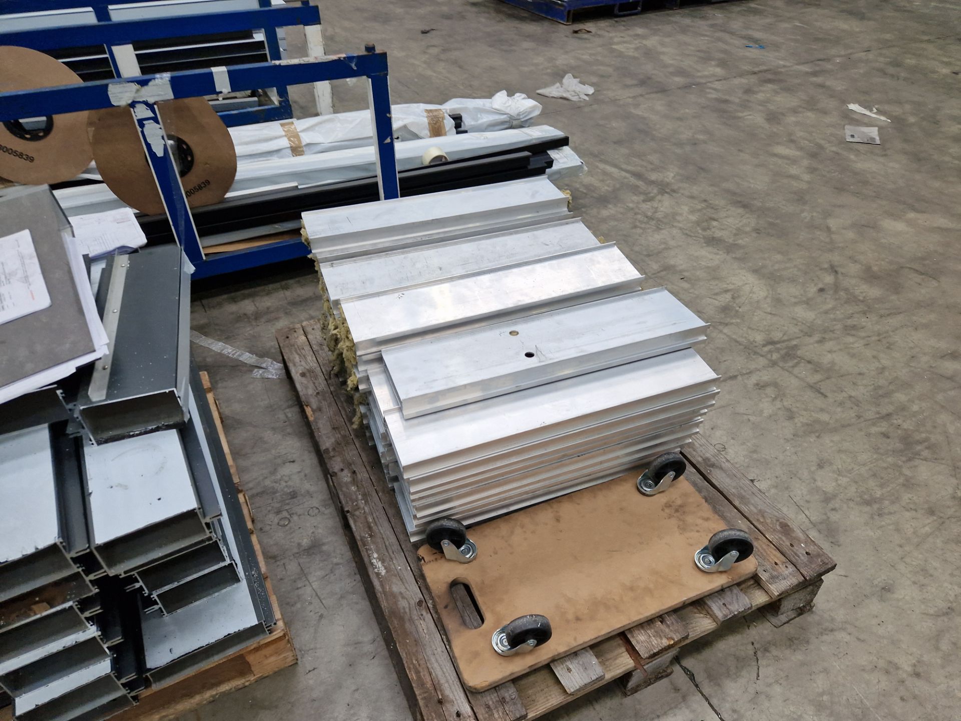 Quantity of Various Lengths of Plastic and Aluminium Profile, as set out on five pallets Please read - Image 2 of 6