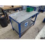 Steel Framed Workbench, Approx. 1.2m x 0.6m x 0.85m Please read the following important notes:- ***