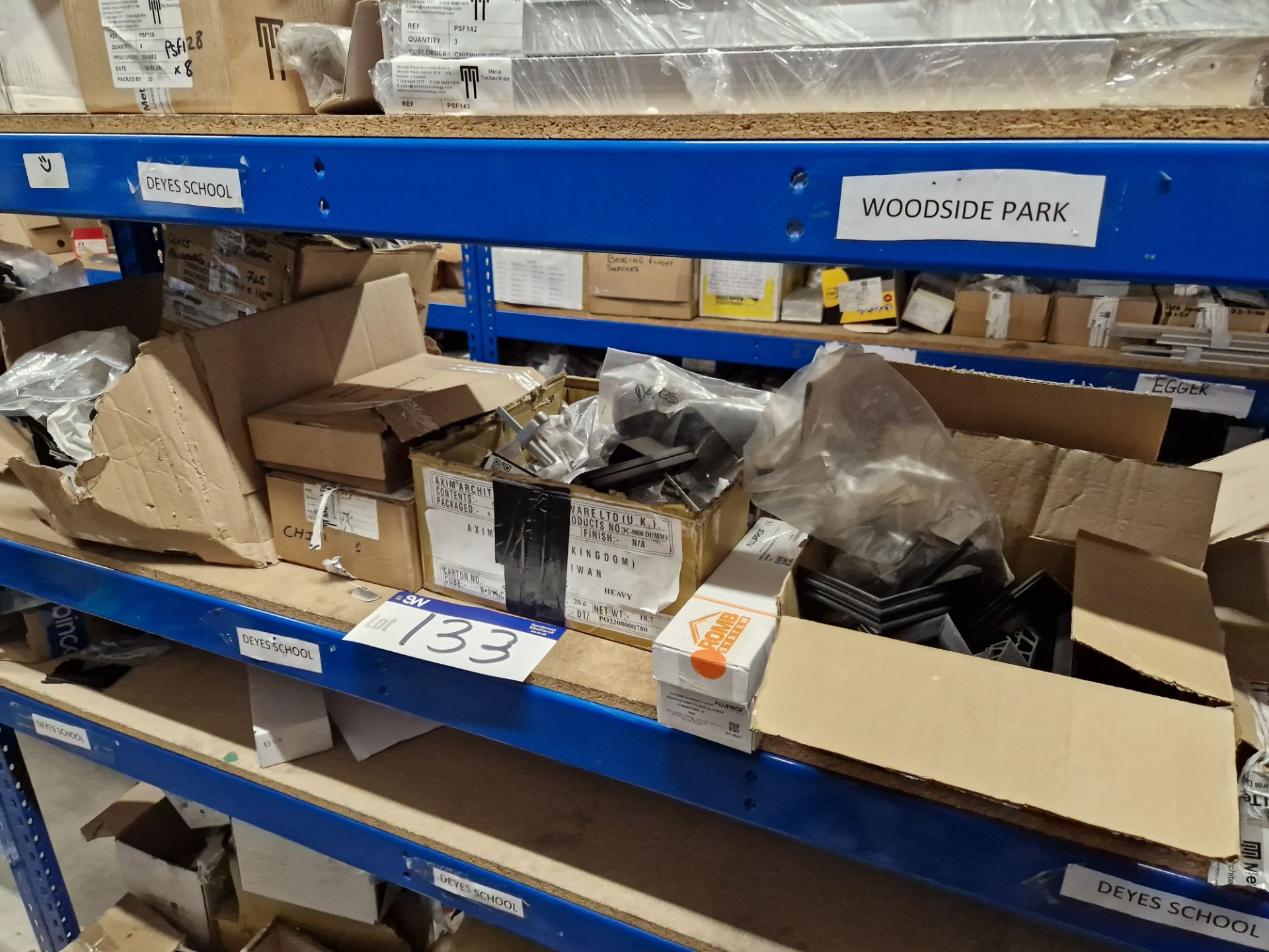 Contents to Two Bays of Shelving, including Rubber Gaskets, Aluminium Profile, End Caps, Screws, - Image 3 of 8