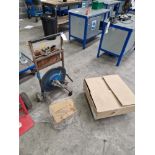 Strap Banding Trolley with Strap Banding Tool, Reel and Clips Please read the following important