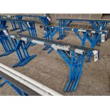 Four Steel Framed Trestles, Approx. 2.2m Long Please read the following important notes:- ***