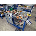 Mobile Steel Framed Workbench, Approx. 1.2m x 0.6m x 0.85m Please read the following important