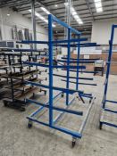 Four Tier Double Sided Mobile Profile/Stock Racks, Approx. 2.8m x 1.2m x 2.2m Please read the