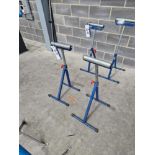 Two Steel Adjustable Roller Stands Please read the following important notes:- ***Overseas
