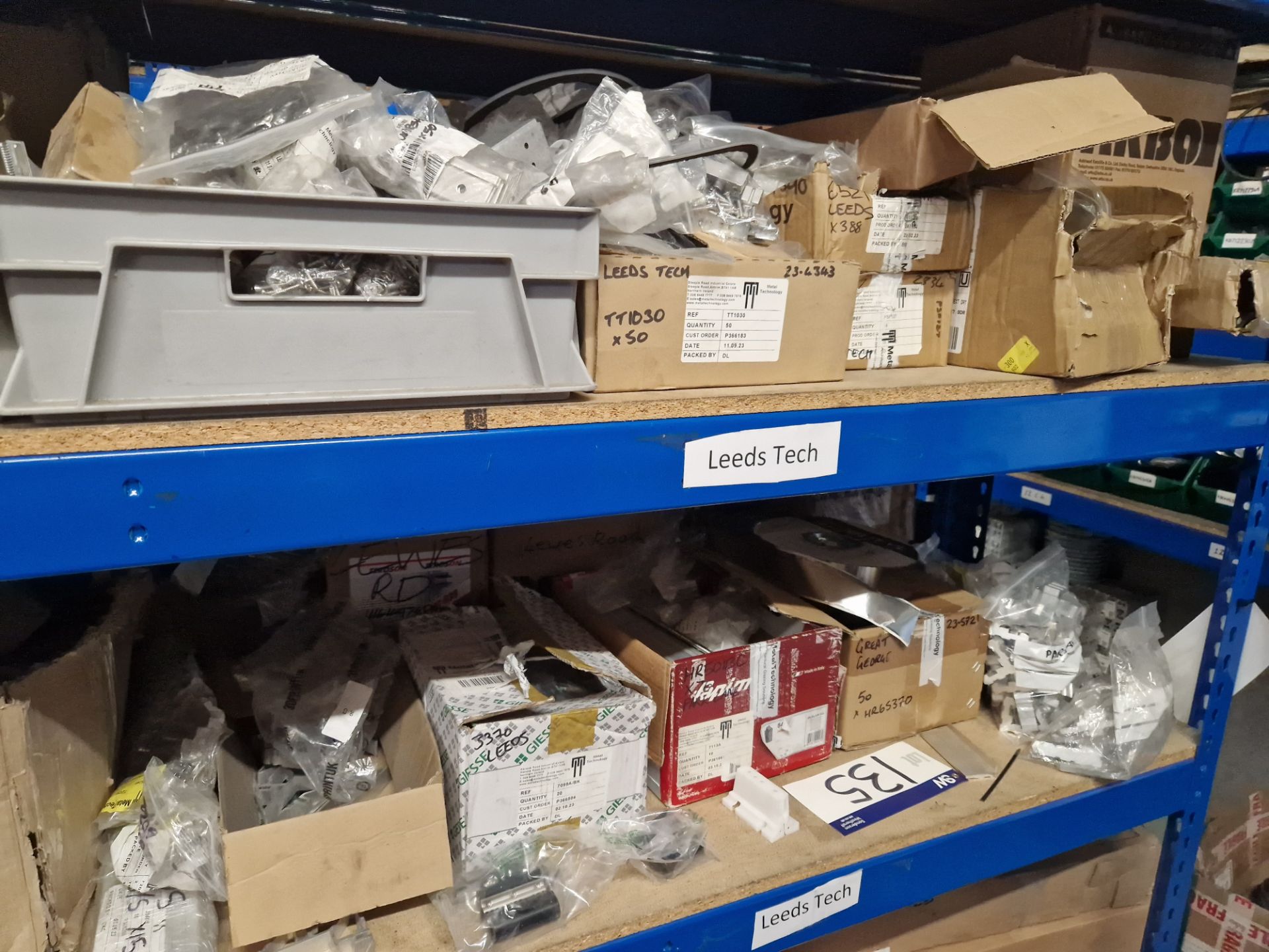 Contents to Four Bays of Shelving, including Rubber Gaskets, Aluminium Profile, End Caps, Screws, - Image 7 of 13