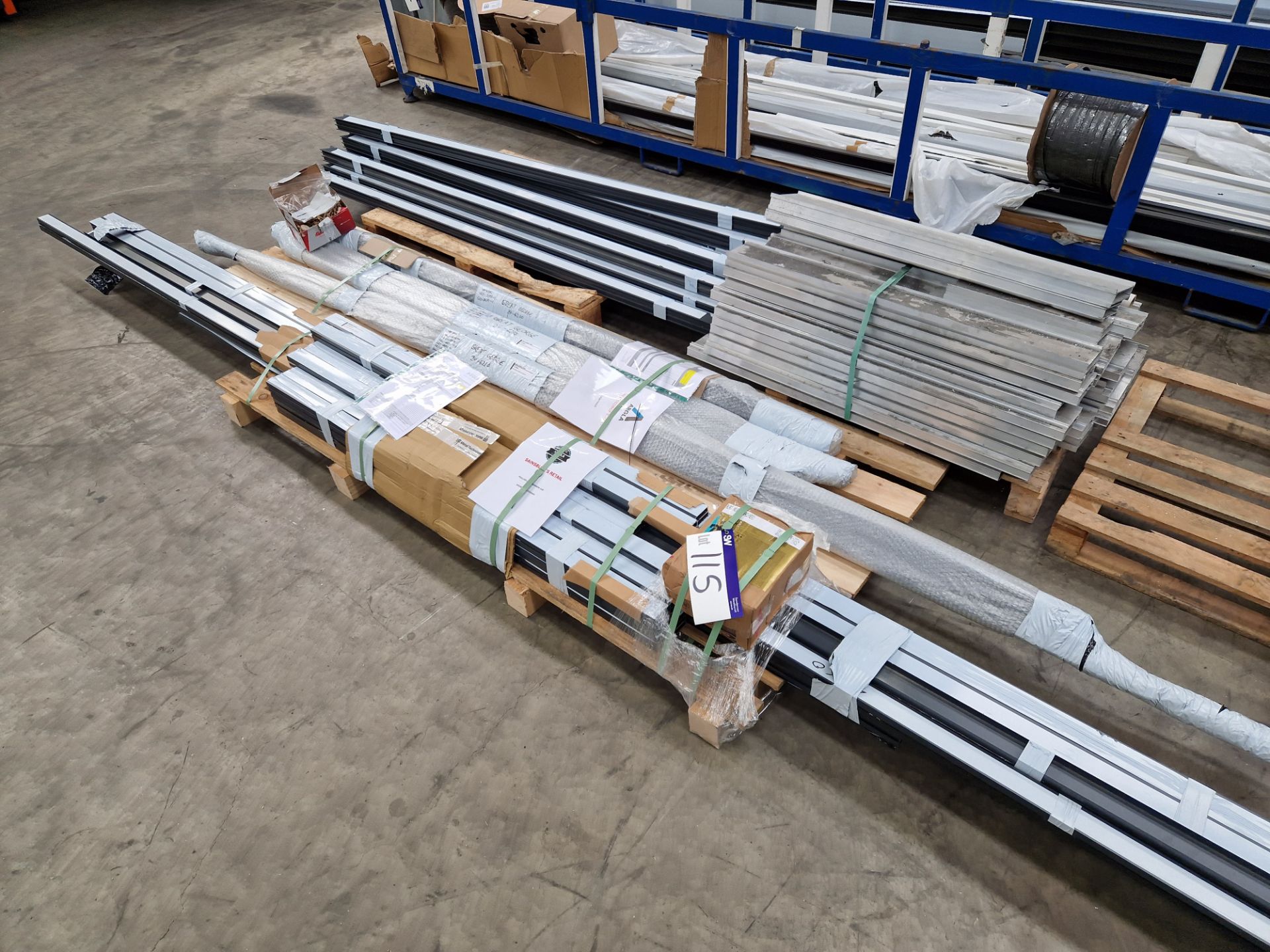 Quantity of Various Lengths of Plastic and Aluminium Profile, as set out on five pallets Please read - Image 6 of 6