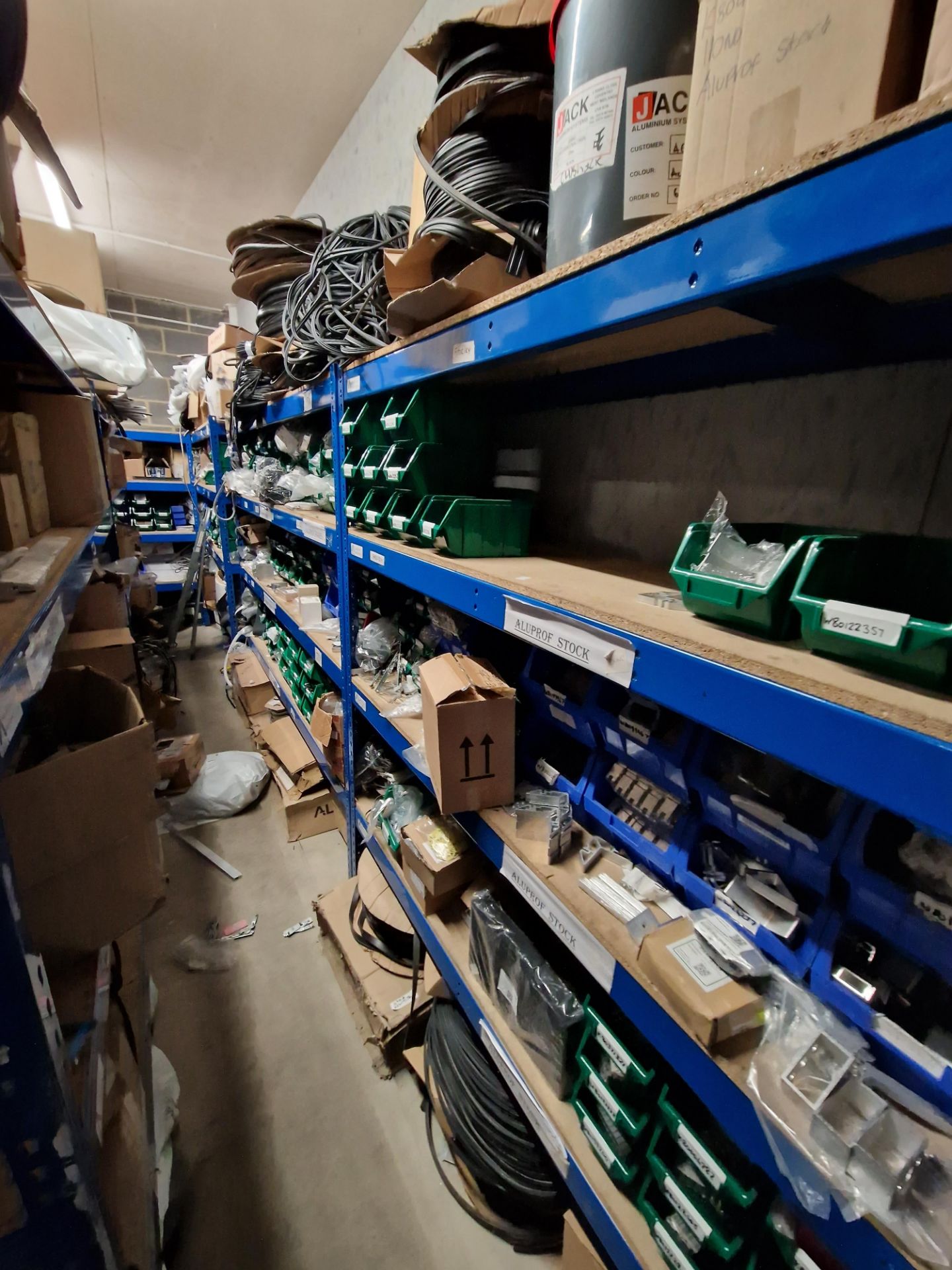 Six Bays of 4 Tier Boltless Steel Shelving, Approx. 2.5m x 0.5m x 2m (Reserve Removal until Contents - Image 2 of 4