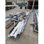 Steel Framed Stillage, Approx. 6m x 0.75m and Contents, including Aluminium Profile Please read