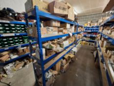 Five Bays of 4 Tier Boltless Steel Shelving, Approx. 2.5m x 0.5m x 2m (Reserve Removal until