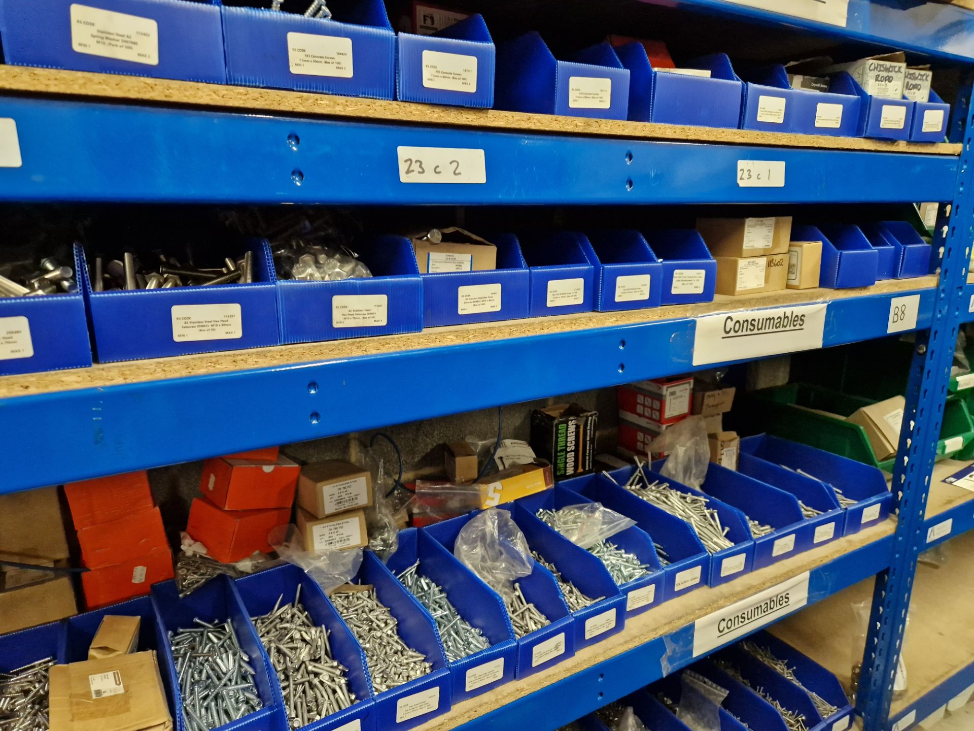 Quantity of Fixtures and Fittings, including Bolts, Screws, Washers, Nuts, etc, as set out on two - Bild 3 aus 4