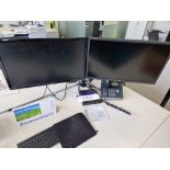 Dell OptiPlex 3080 Mini PC, Two Monitors, Keyboard and Mouse (Hard Drive Wiped) Please read the