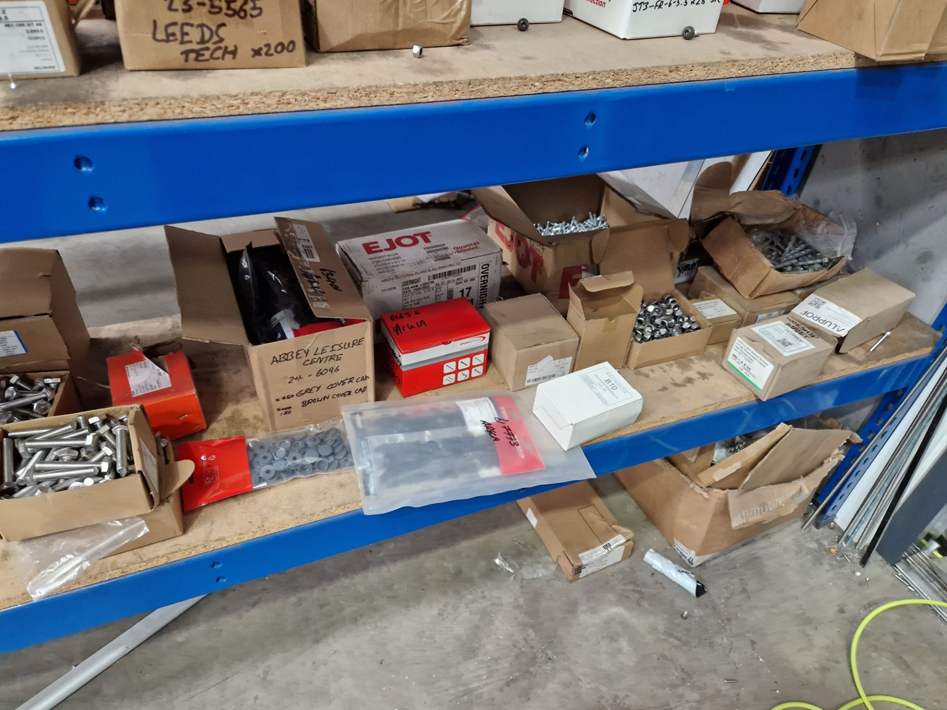 Fixtures and Fittings Contents to One Bay of Racking, including Nuts, Bolts, Rivets, Screws, etc - Image 3 of 7