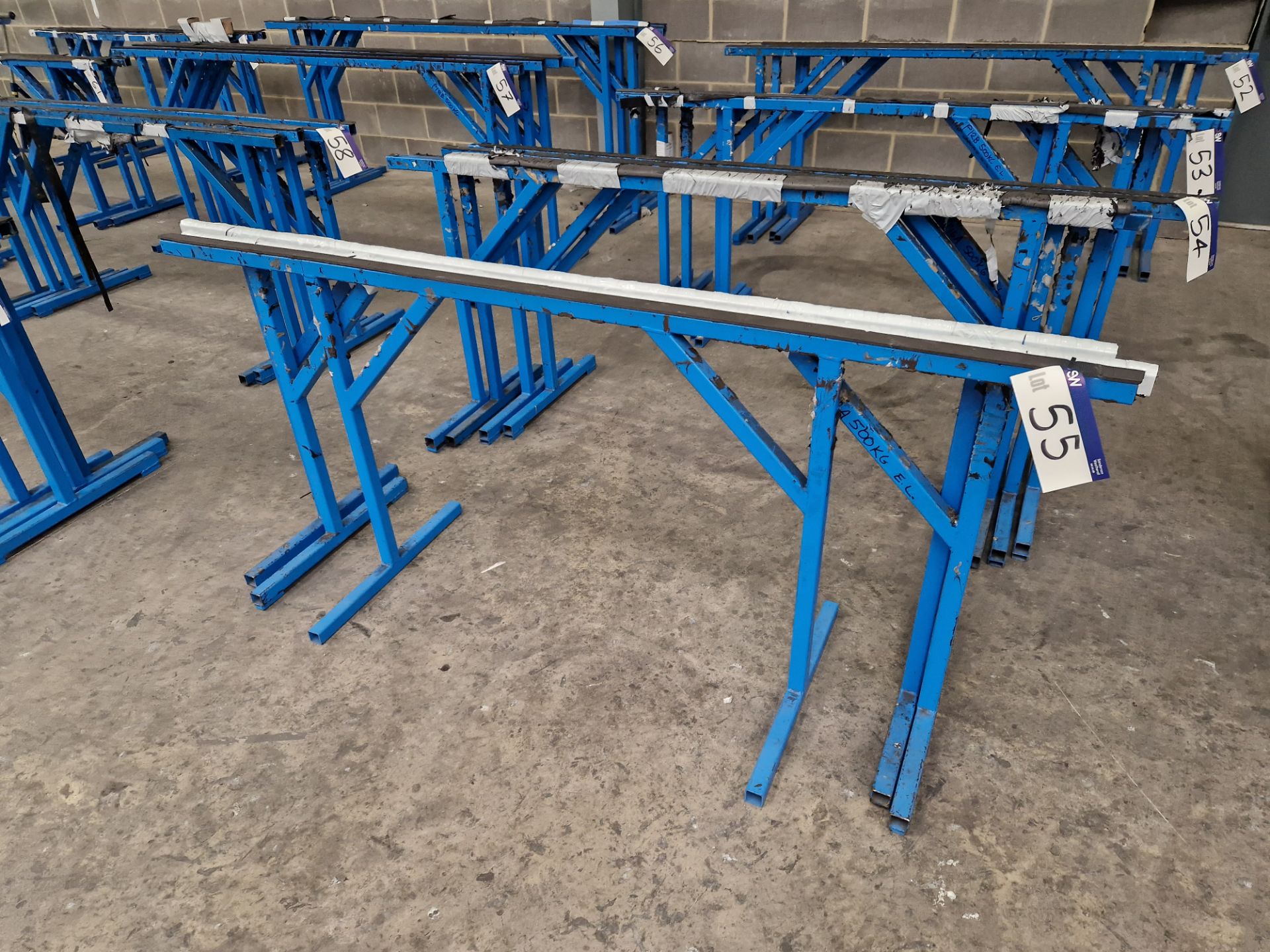 Three Steel Framed Trestles, Approx. 2.2m Long Please read the following important notes:- ***