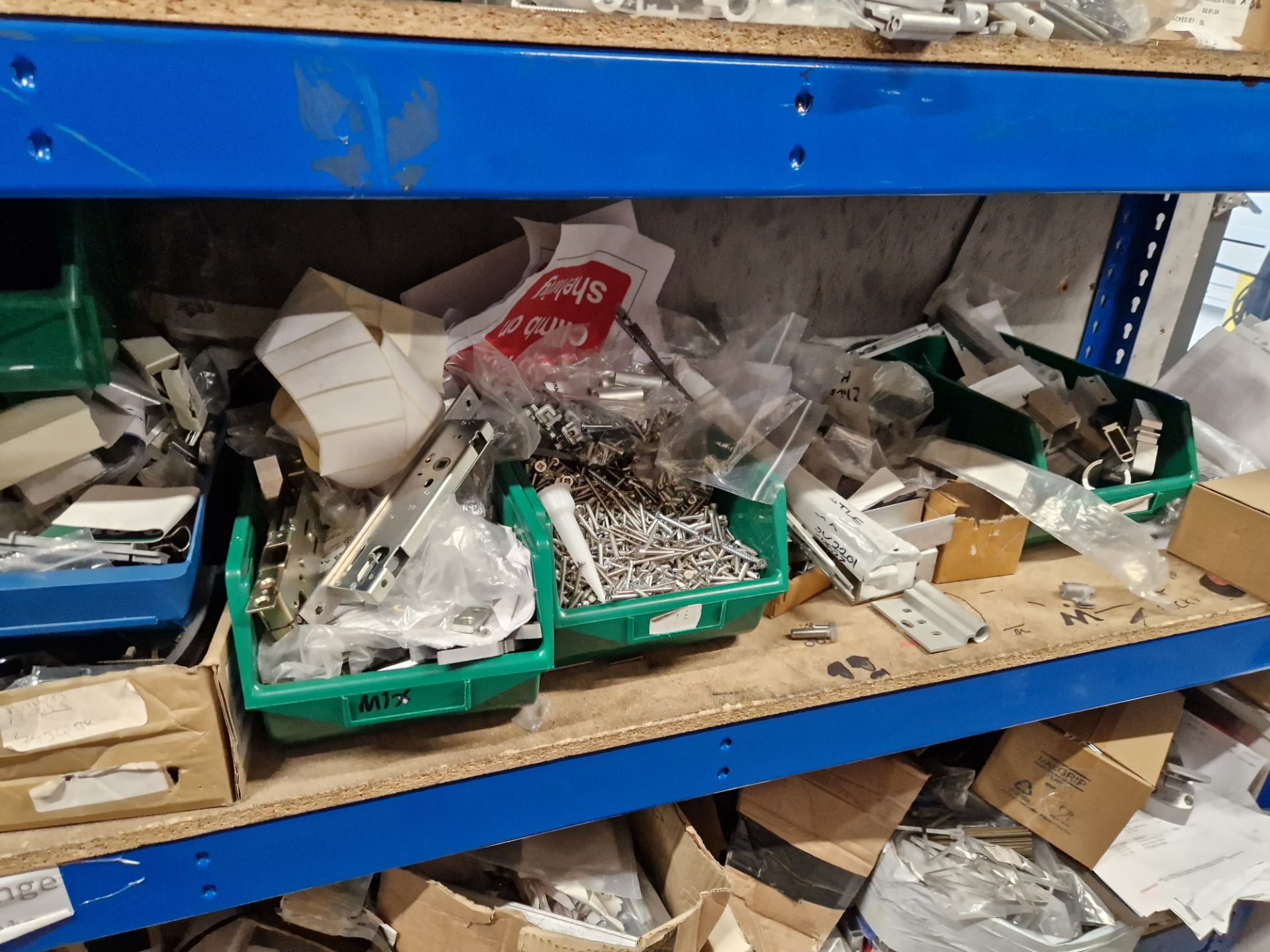 Contents to Two Bays of Shelving, including Rubber Gaskets, Aluminium Profile, End Caps, Screws, - Image 9 of 11