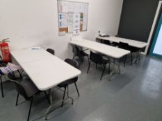 Three Collapsible Tables and 23 Chairs Please read the following important notes:- ***Overseas