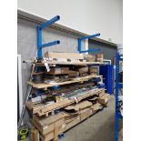 Six Tier Steel Framed Cantilever Stock Rack, Approx. 2m x 1.1m x 3m (Reserve Removal until