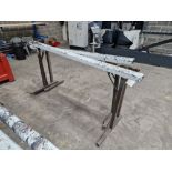 Three Steel Framed Trestles, Approx. 2.2m Long Please read the following important notes:- ***