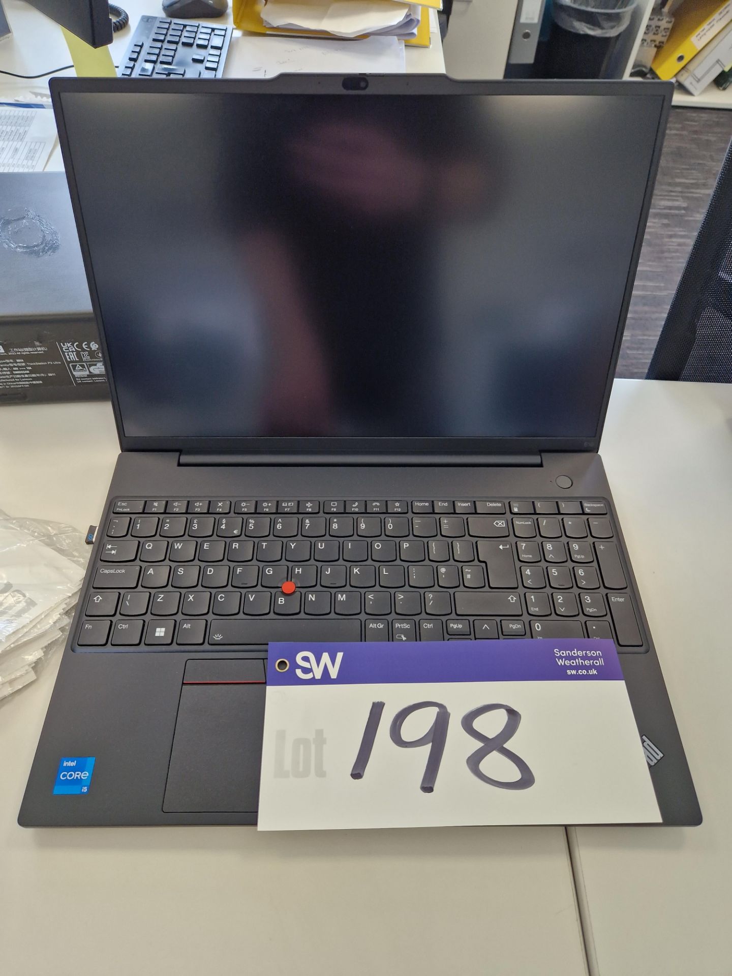 Lenovo Thinkpad E16 Gen 1 Core i5 Laptop (No Charger) (Hard Drive Wiped) Please read the following