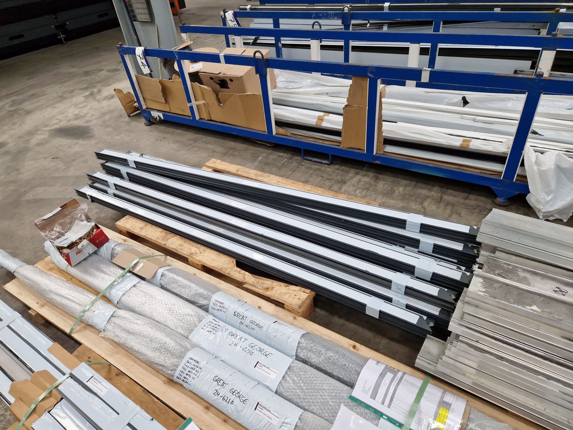 Quantity of Various Lengths of Plastic and Aluminium Profile, as set out on five pallets Please read - Image 5 of 6