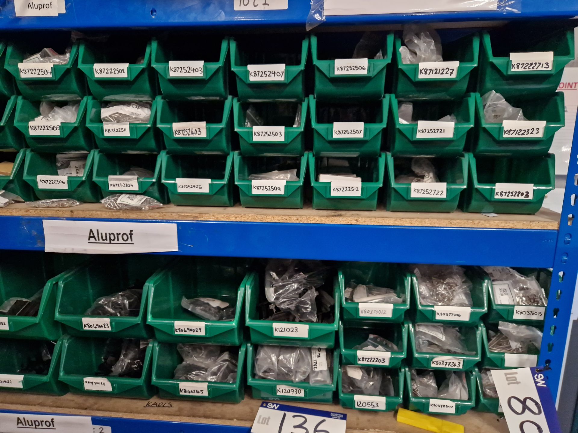 Contents to Four Bays of Shelving, including Rubber Gaskets, Aluminium Profile, End Caps, Screws, - Image 11 of 11