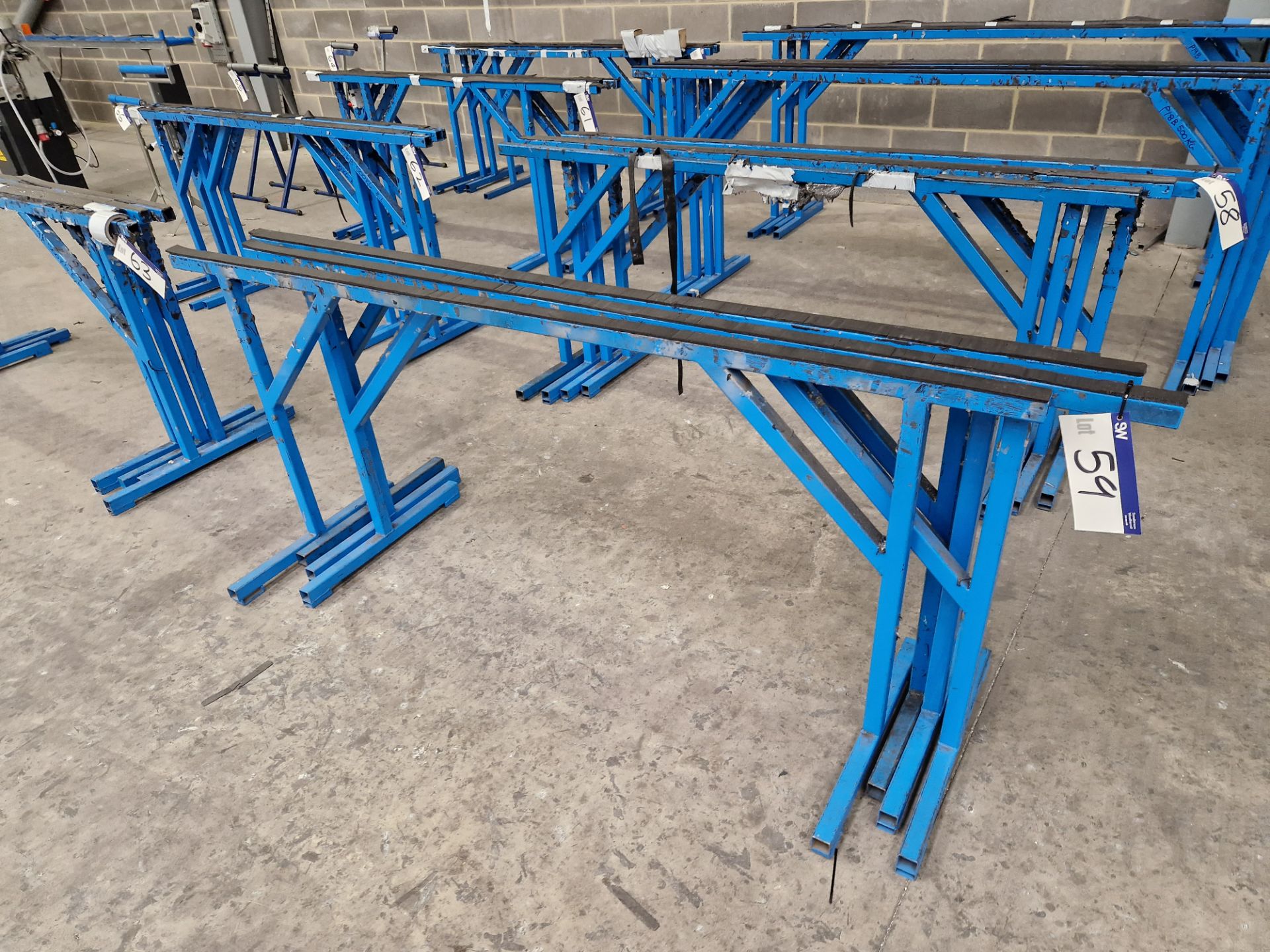 Four Steel Framed Trestles, Approx. 2.2m Long Please read the following important notes:- ***