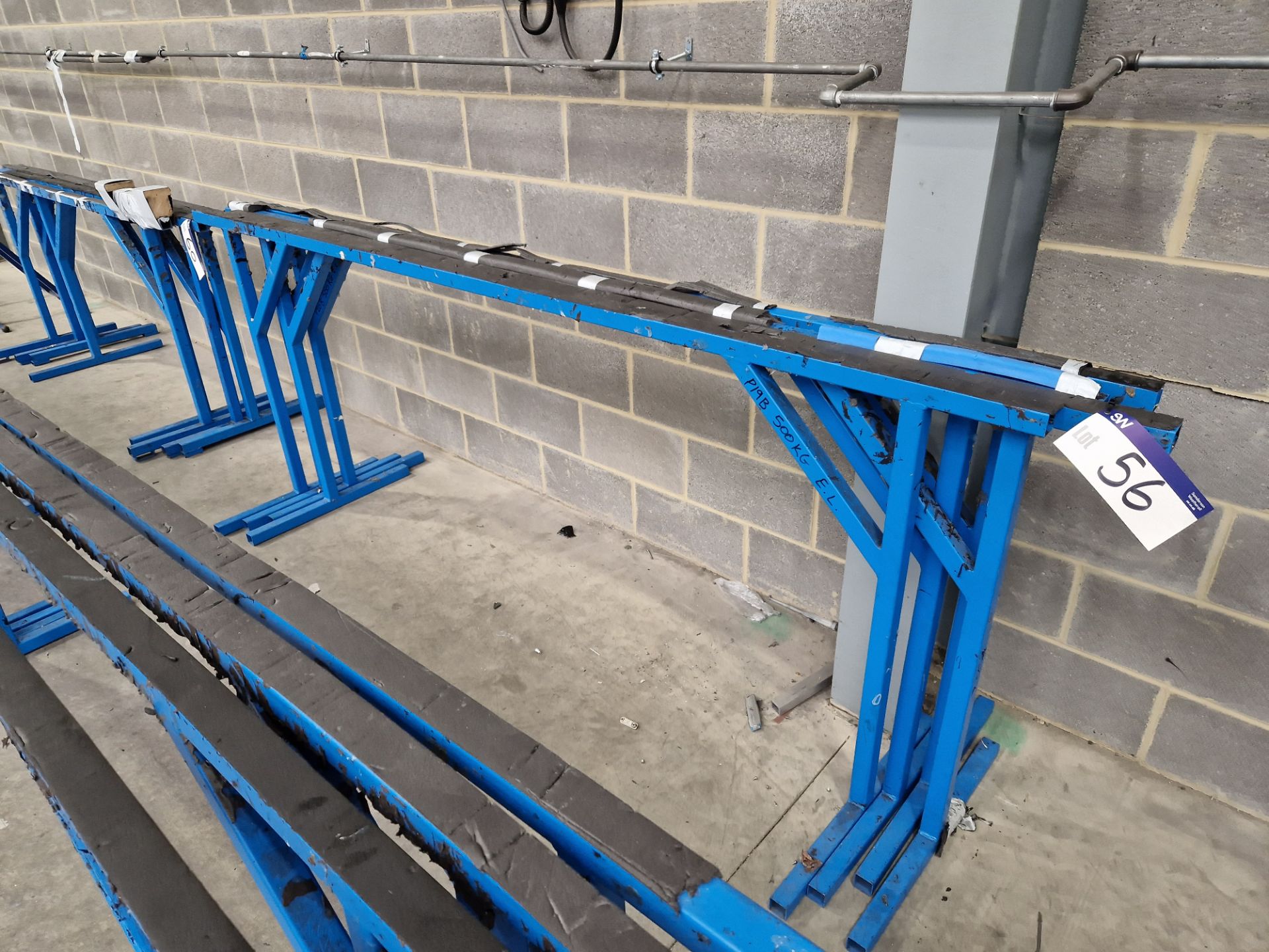 Four Steel Framed Trestles, Approx. 2.2m Long Please read the following important notes:- ***