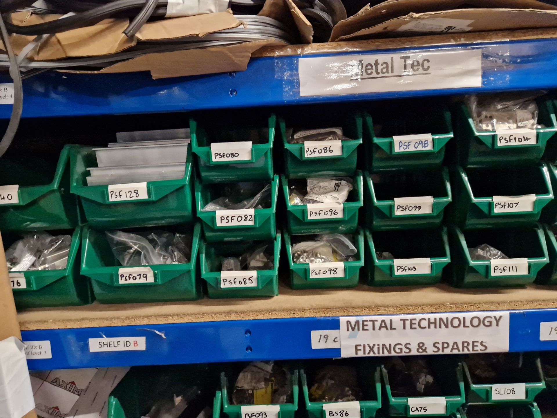 Contents to Two Bays of Shelving, including Rubber Gaskets, Aluminium Profile, End Caps, Screws, - Image 2 of 11