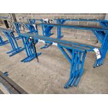 Four Steel Framed Trestles, Approx. 2.2m Long Please read the following important notes:- ***