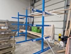 Tyne Tees Lifting Ltd Four Tier Steel Framed Cantilever Stock Rack, Approx. 4.8m x 2m x 3.4m,