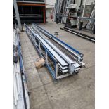 Steel Framed Stillage, Approx. 6m x 0.75m and Contents, including Aluminium Profile Please read
