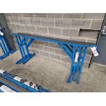 Four Steel Framed Trestles, Approx. 2.2m Long Please read the following important notes:- ***