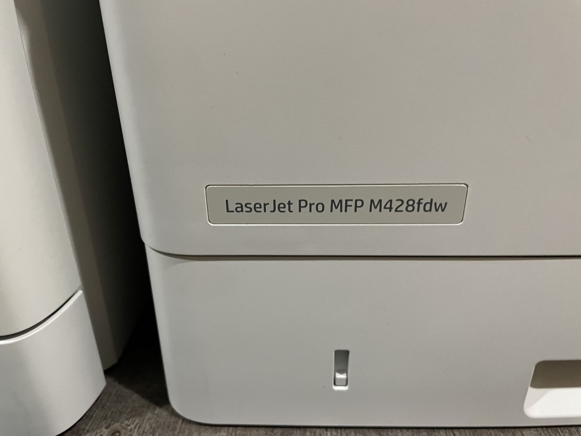 Two HP LaserJet Pro MFP M428fdw and One HP LaserJet Pro MFP M183fw Multifunction Printers Please - Image 7 of 7