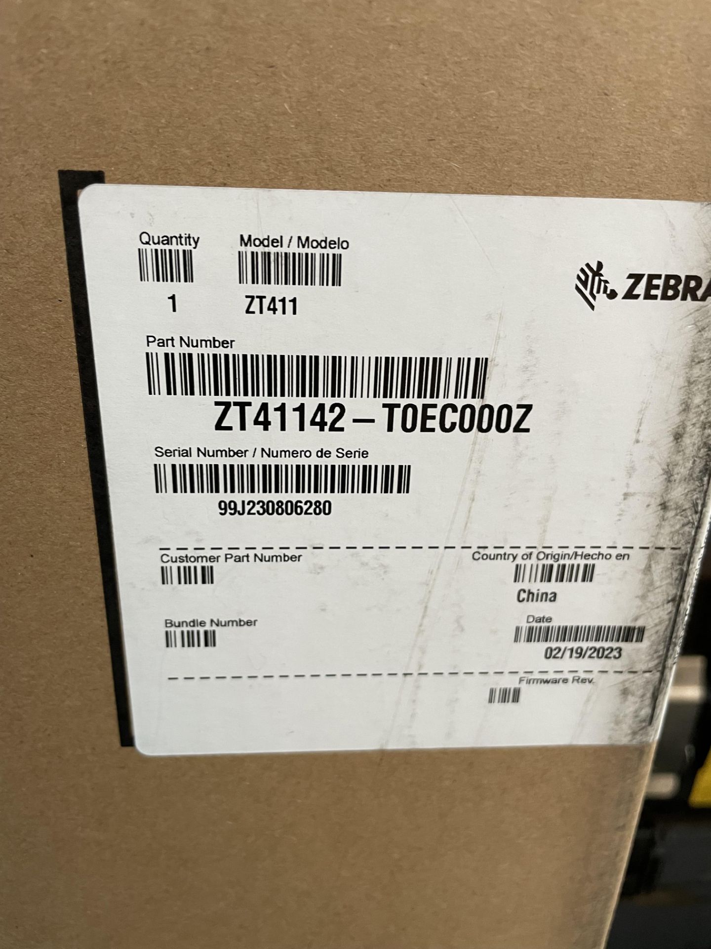 Zebra ZT411 Thermal Barcode Label Printer (Boxed Unused) Please read the following important notes:- - Image 2 of 3