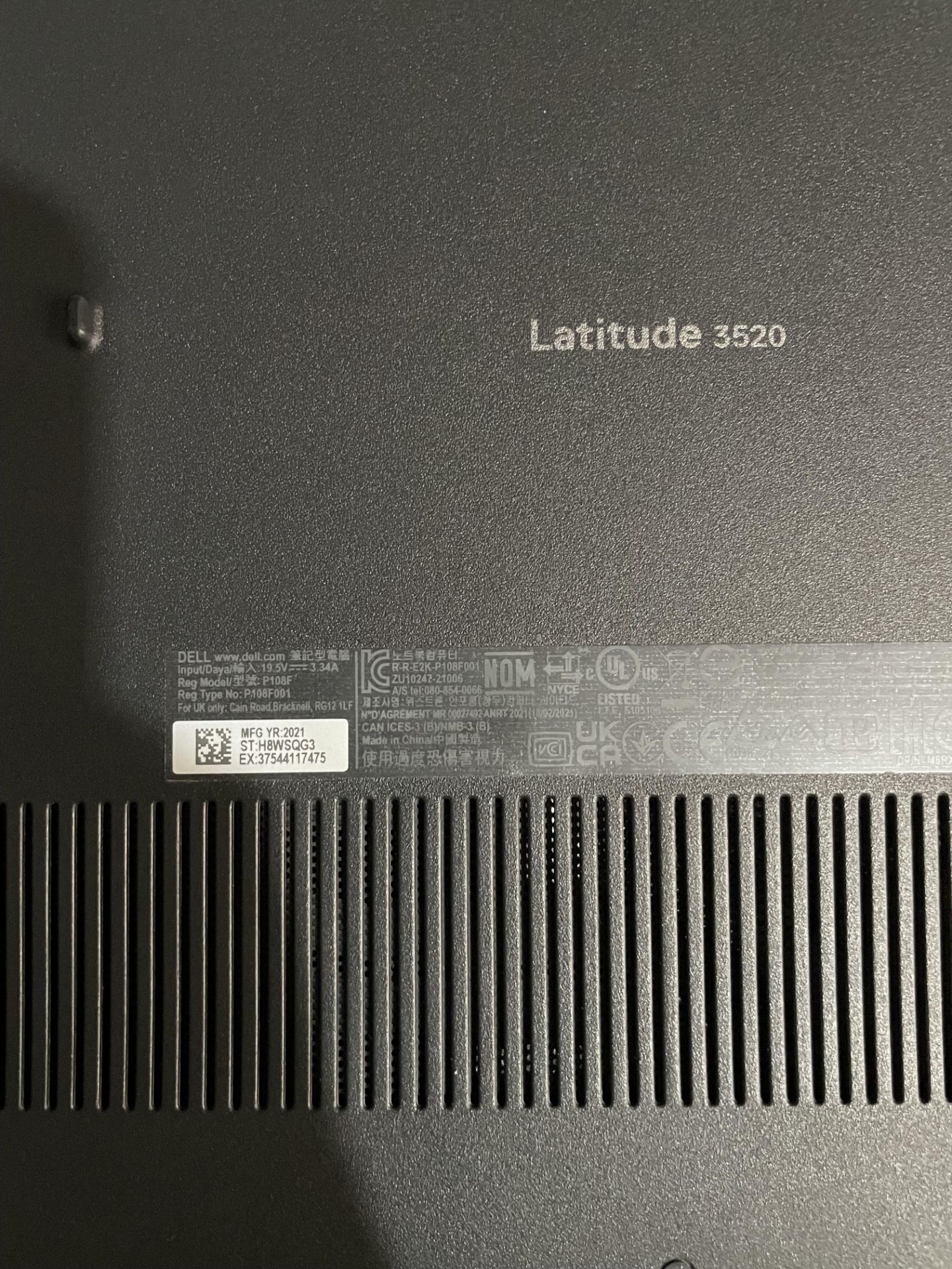 Dell Latitude 3520 Core i5 Laptop (Hard Drive Wiped) Please read the following important - Image 2 of 2