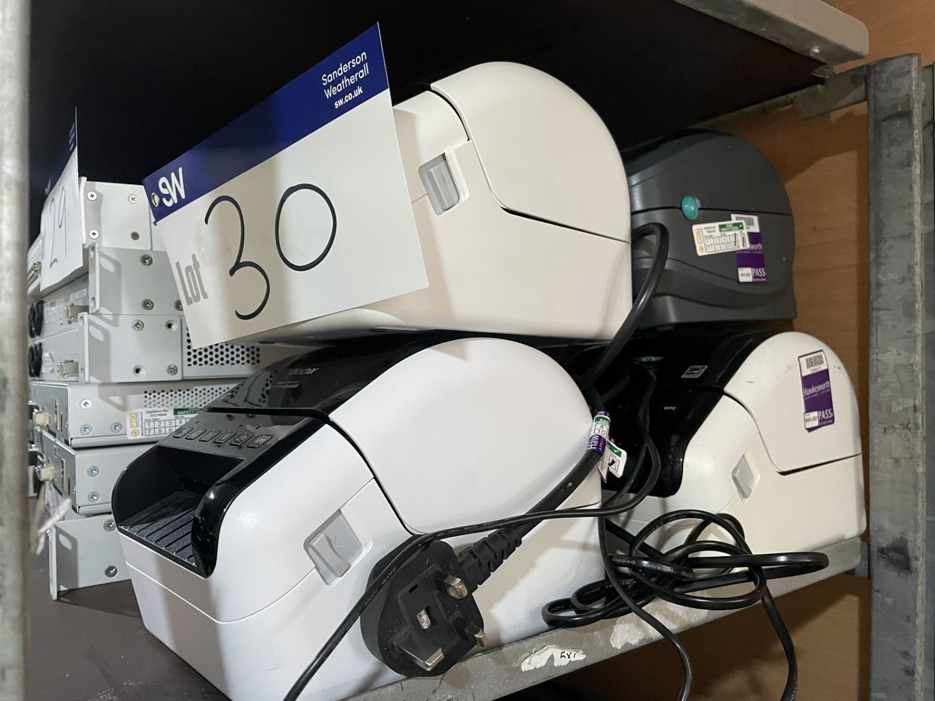 Three Brother QL-111-NWB and One Zebra GK420D Label Printers Please read the following important