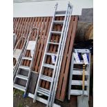 24 Rise Three Section Extending Aluminium Ladder Please read the following important notes:- ***