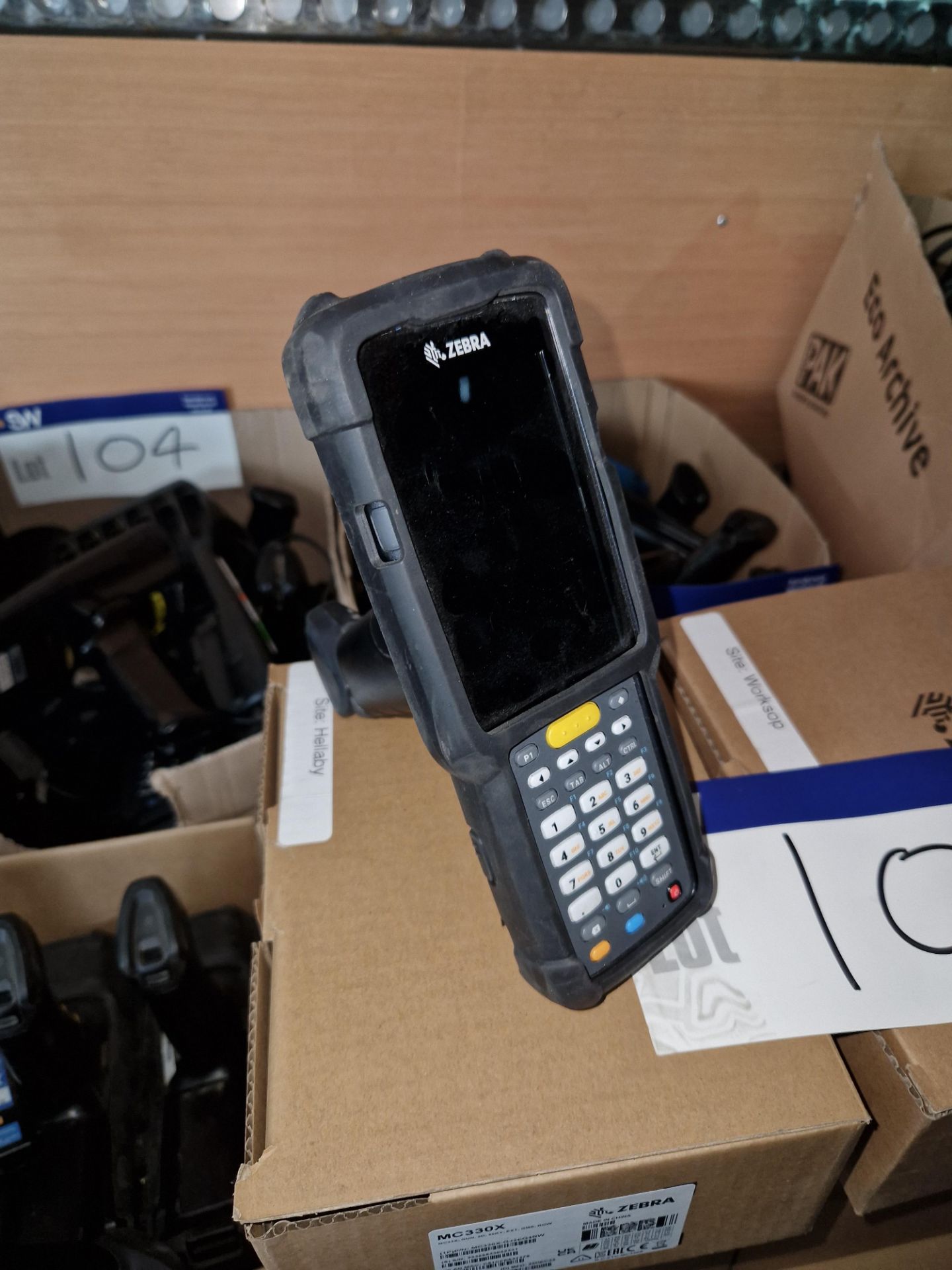 Six Zebra MC330X Scanners with Chargers and Spare Batteries Please read the following important - Image 2 of 2