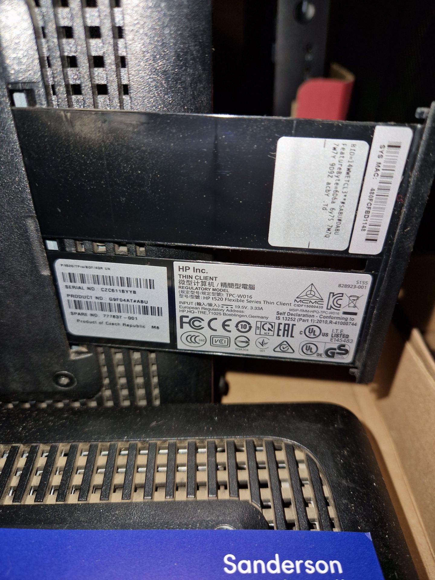 Three HP T520 Flexible Series TC Mini PCs (Hard Drives Removed) Please read the following - Image 2 of 2