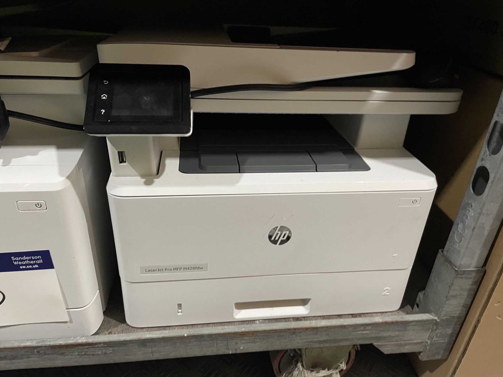 Two HP LaserJet Pro MFP M428fdw and One HP LaserJet Pro MFP M183fw Multifunction Printers Please - Image 6 of 7