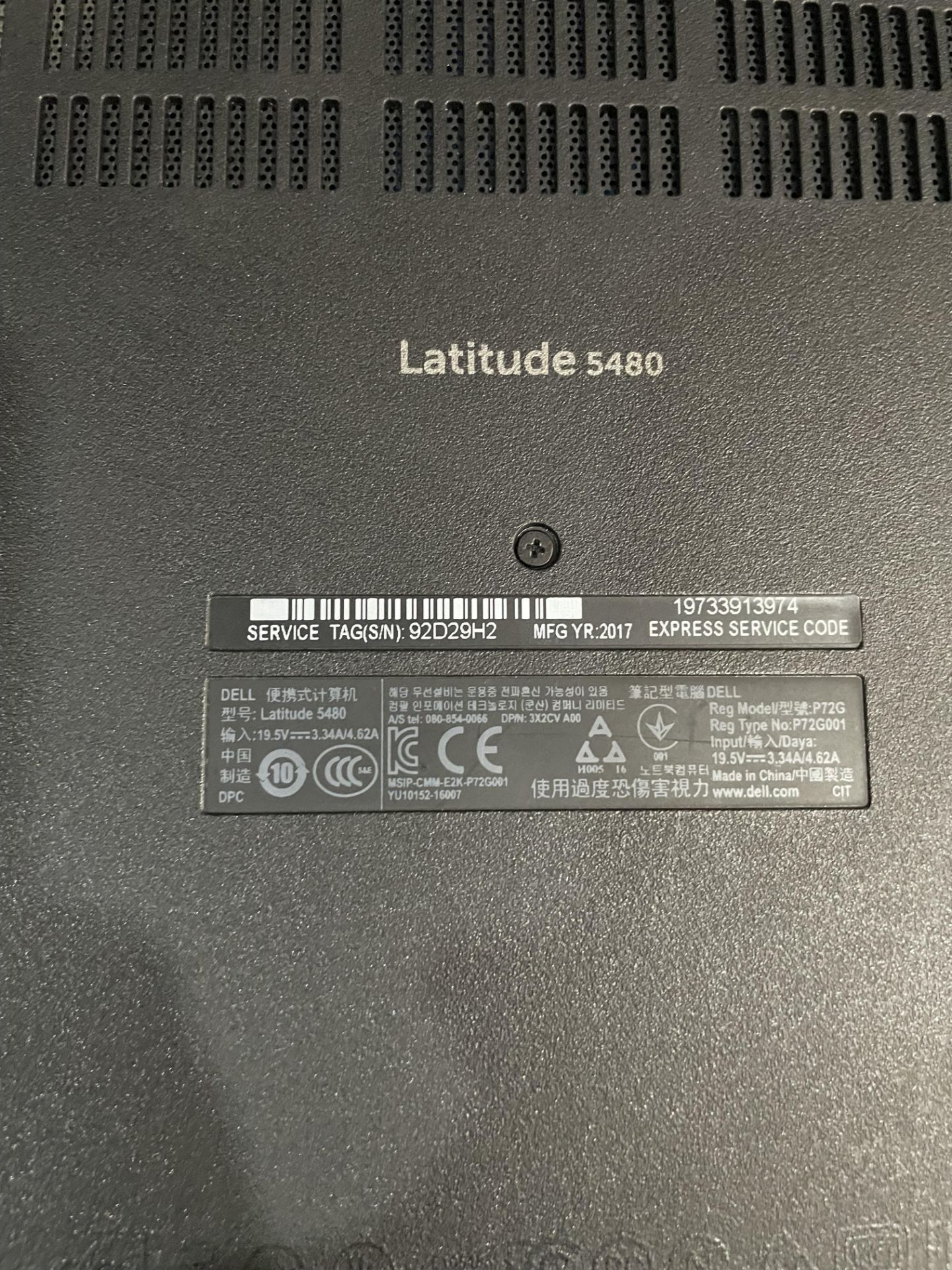 Dell Latitude 5480 Core i5 7th Gen Laptop (Hard Drive Wiped) Please read the following important - Image 2 of 2