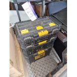Stanley Tall Mobile Toolbox Unit and Contents, including Bolts, Hand Tools, Screws, etc Please
