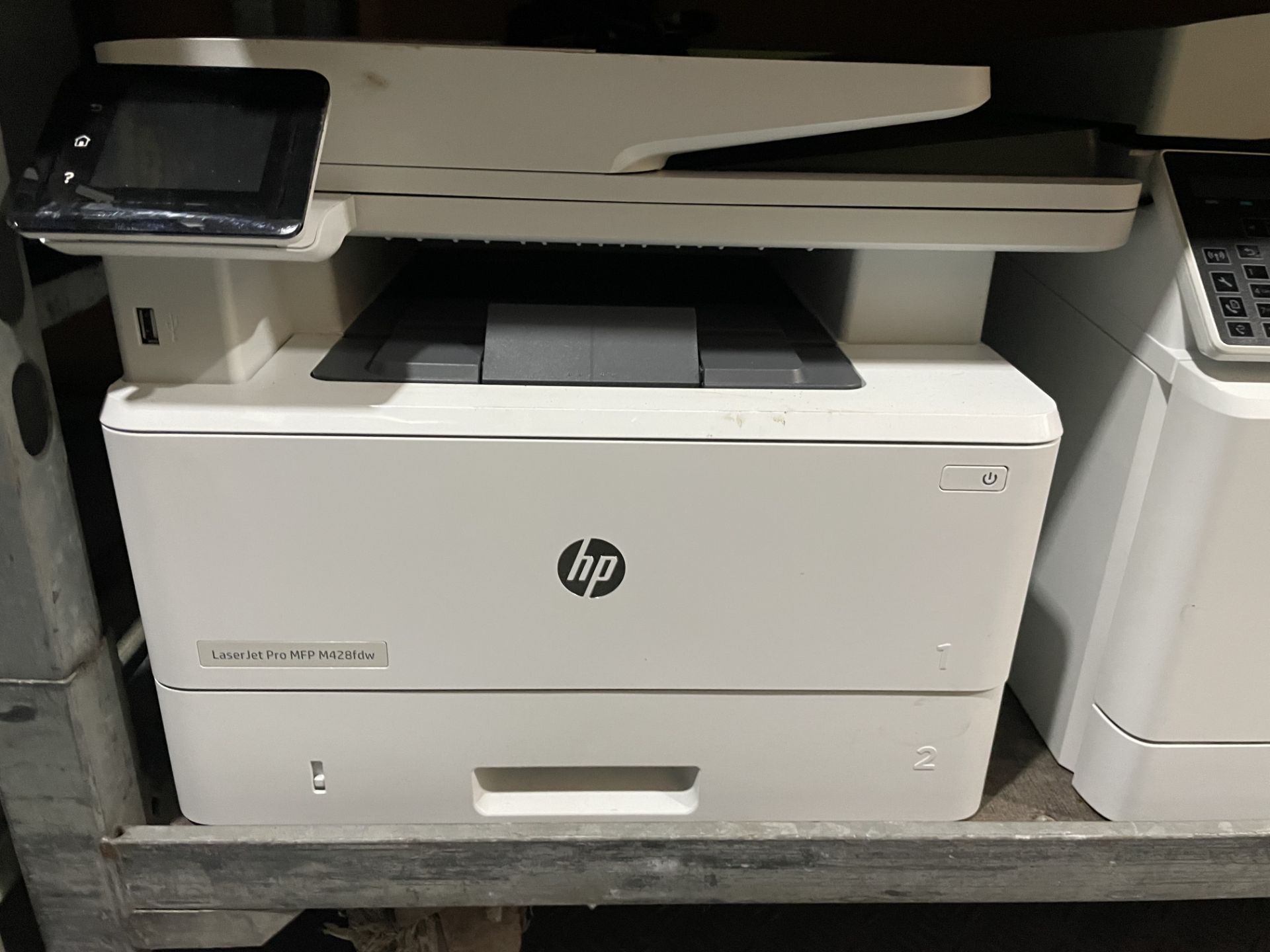Two HP LaserJet Pro MFP M428fdw and One HP LaserJet Pro MFP M183fw Multifunction Printers Please - Image 4 of 7